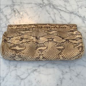 Vintage Python Convertible Clutch/Shoulder Bag